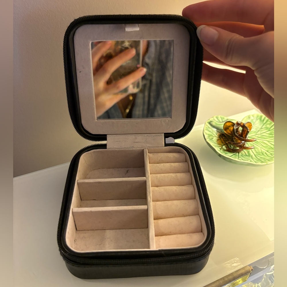 Black Jewelry Travel Organizer Case